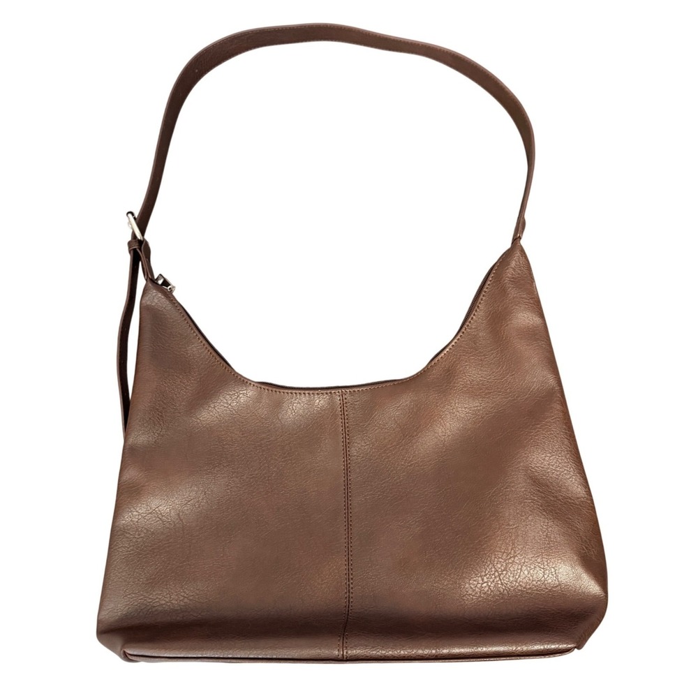 Tik Tok Shop Perfect Slouchy Purse Brown Crossbody Bag Adjustable Faux Leather